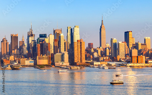 Naklejka - mata magnetyczna na lodówkę Manhattan Skyline