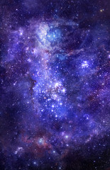 Wall Mural - nebula gas cloud in deep outer space