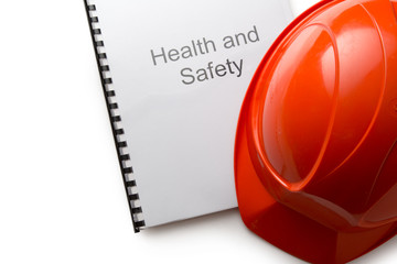 Wall Mural - Health and safety register with helmet