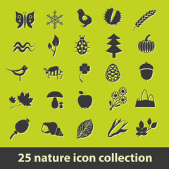 Poster - nature icons