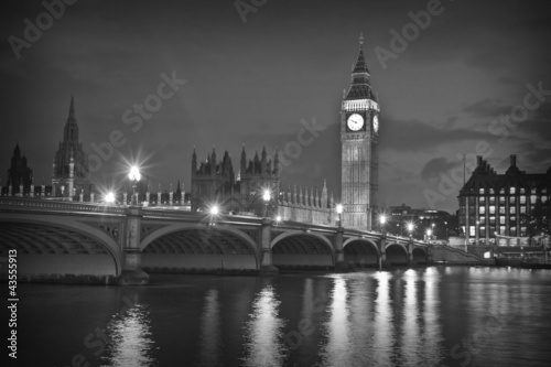 Plakat na papierze fotorealistycznym Big ben i dom parlamentu, Londyn, Anglia