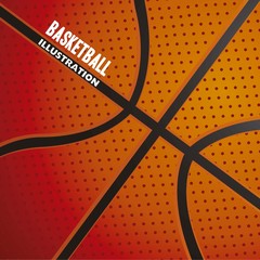 Poster - basketball ball pattern