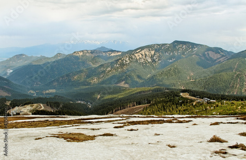 Board z aluminiowym obramowaniem Niskie tatry.