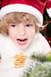 © Sunny studio - Funny child in Santa`s hat