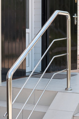 Metal handrail