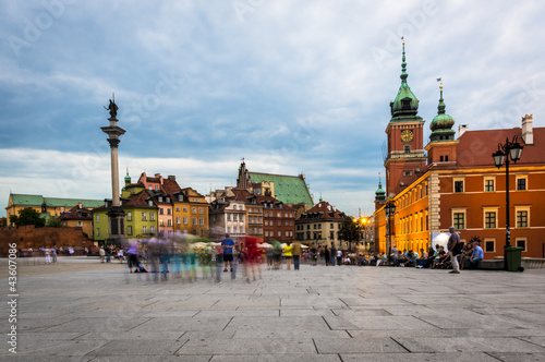 Board z aluminiowym obramowaniem Stare miasto w warszawie