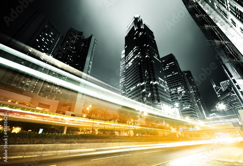 Fototapeta do kuchni traffic in Hong Kong at night