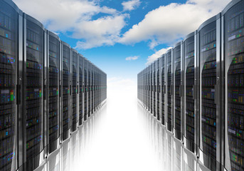 Poster - Cloud computing and computer networking concept