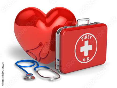 Fotografie, Obraz Medical assistance and cardiology concept