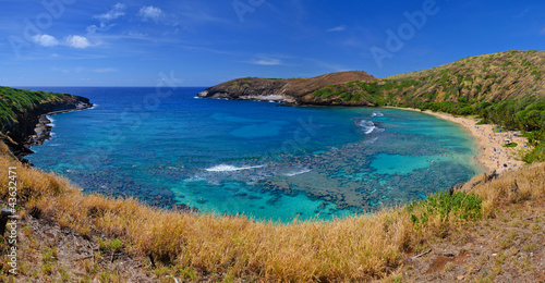 Board z aluminiowym obramowaniem Hanauma bay, ohau, hawaje