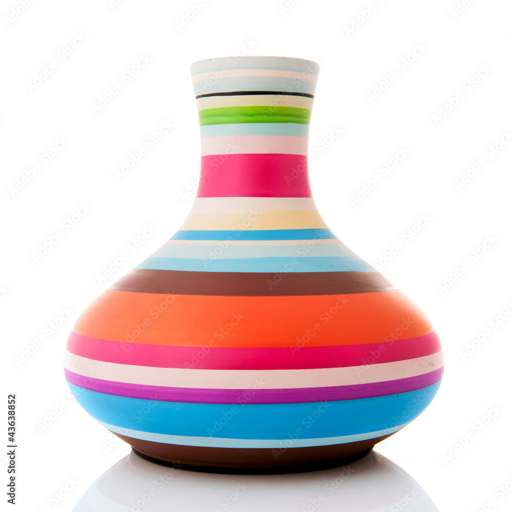 Modern colorful vase - obrazy, fototapety, plakaty 