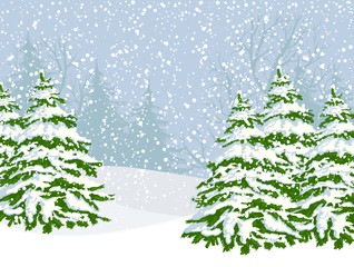Wall Mural - Winter landscape