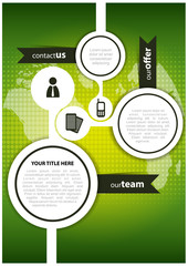 Aufkleber - Abstract vector background for brochure or website