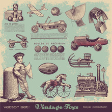 Vector Set: Vintage Toys