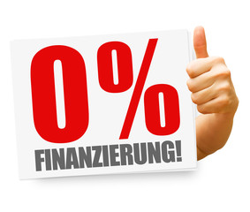 Wall Mural - 0% Finanzierung! Button, Icon