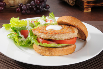 Sticker - Healthy chicken or turkey burger