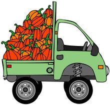 Truckload Of Pumpkins