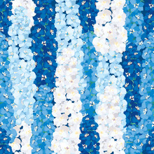 Seamless Background From White And Blue Flowers Delphinium