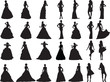 © GaLeon - silhouettes of girls are in weddings and ball clothes