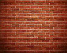 Red Brick Wall Background.