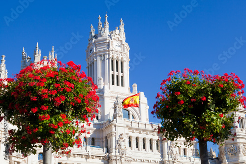 Fotografia  Detail of Palacio de Comunicaciones at Plaza de Cibeles in Madri