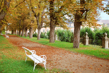 Park by the Dobris castle