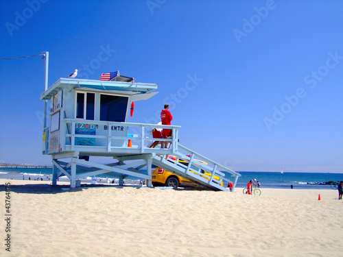 Motiv-Rollo - Los Angeles Beach (von Olivier JULLY)