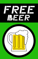 Poster - free beer