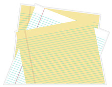 Paper – Stacked White And Yellow Lined Paper