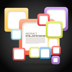 Poster - Abstract Background of color boxes with blank area for any conte