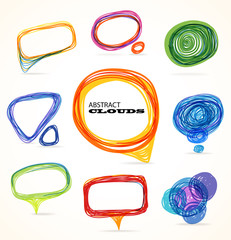 Poster - Background of abstract talking bubble