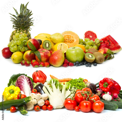 Naklejka na szybę fruit and vegetables