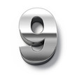 © Sashkin - 3d Metal numbers - number 9