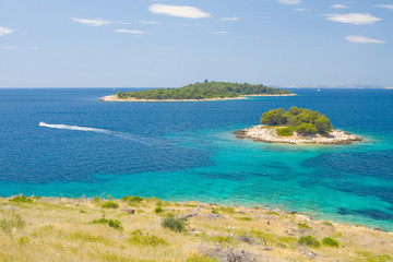 Wall Mural - Panoramic views of the croatian coast, Dalmatia