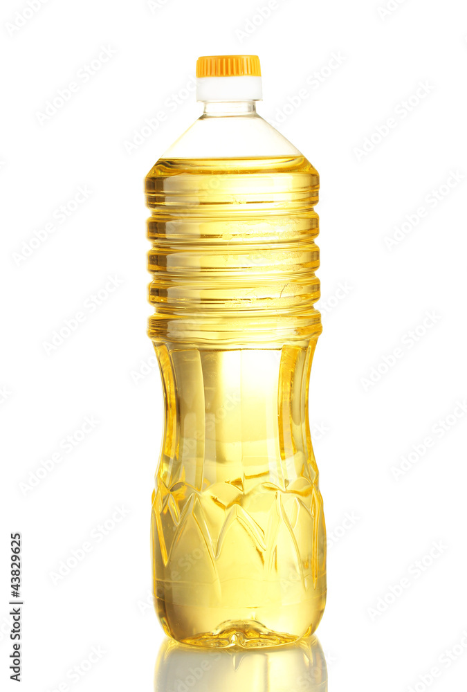 bottle of oil, isolated on white