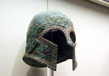 Ancient Greek Helmet From Bronze