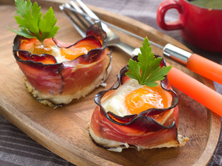 Sticker - Coddled egg with bacon