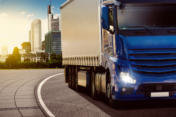 Wall Mural - Blue Truck