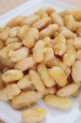 Poster - spanish fried white beans