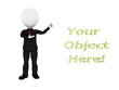 © dacasdo - 3d man presenting your product over white background