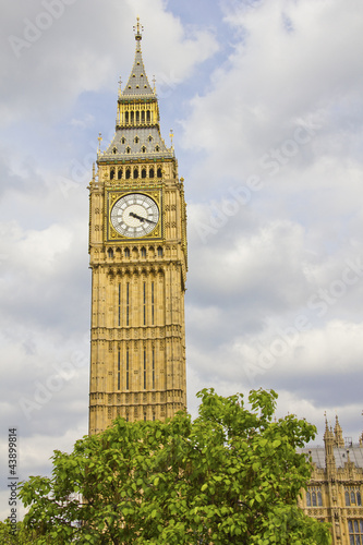 Plakat na papierze fotorealistycznym Big ben i parlament