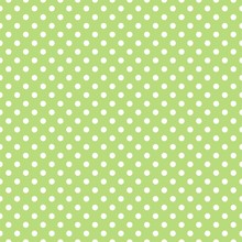 Seamless Vector Pattern With Polka Dots On Green Background