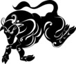 tattoo Taurus. Astrology sign. Vector zodiac