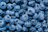 Fototapeta Fototapety do kuchni - Wet blueberries background
