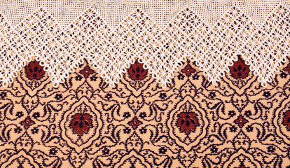 Wall Mural - Vintage lace with ornaments