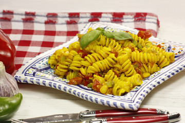 Wall Mural - fusilli au safran