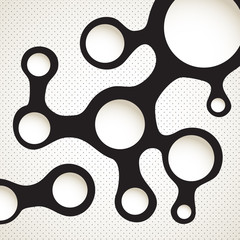 Poster - Abstract blot scheme. Template for a text