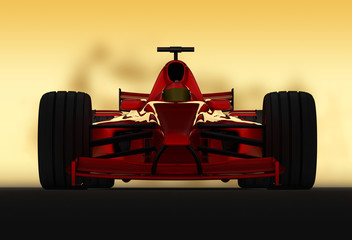 Poster - formel 1 racer frontal