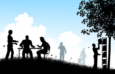 Wall Mural - working environment