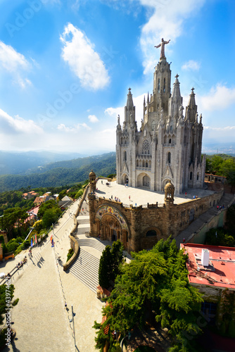 Fotoboard na płycie Kościół tibidabo